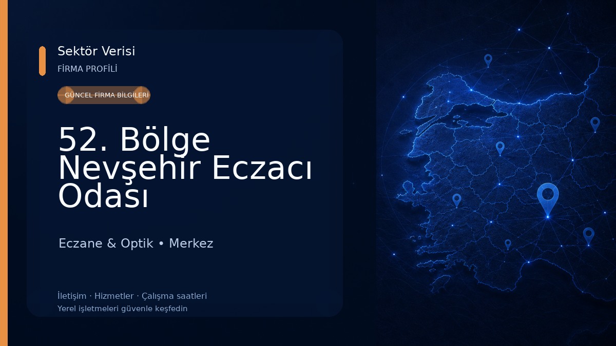 52. Bölge Nevşehir Eczacı Odası Eczane & Optik