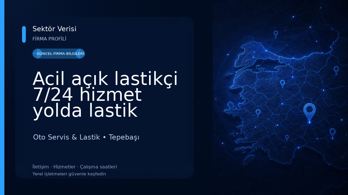 Acil açık lastikçi 7/24 hizmet yolda lastik tamiri ve değişimi Oto Servis & Lastik