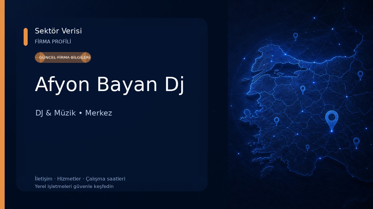 Afyon Bayan Dj DJ & Müzik