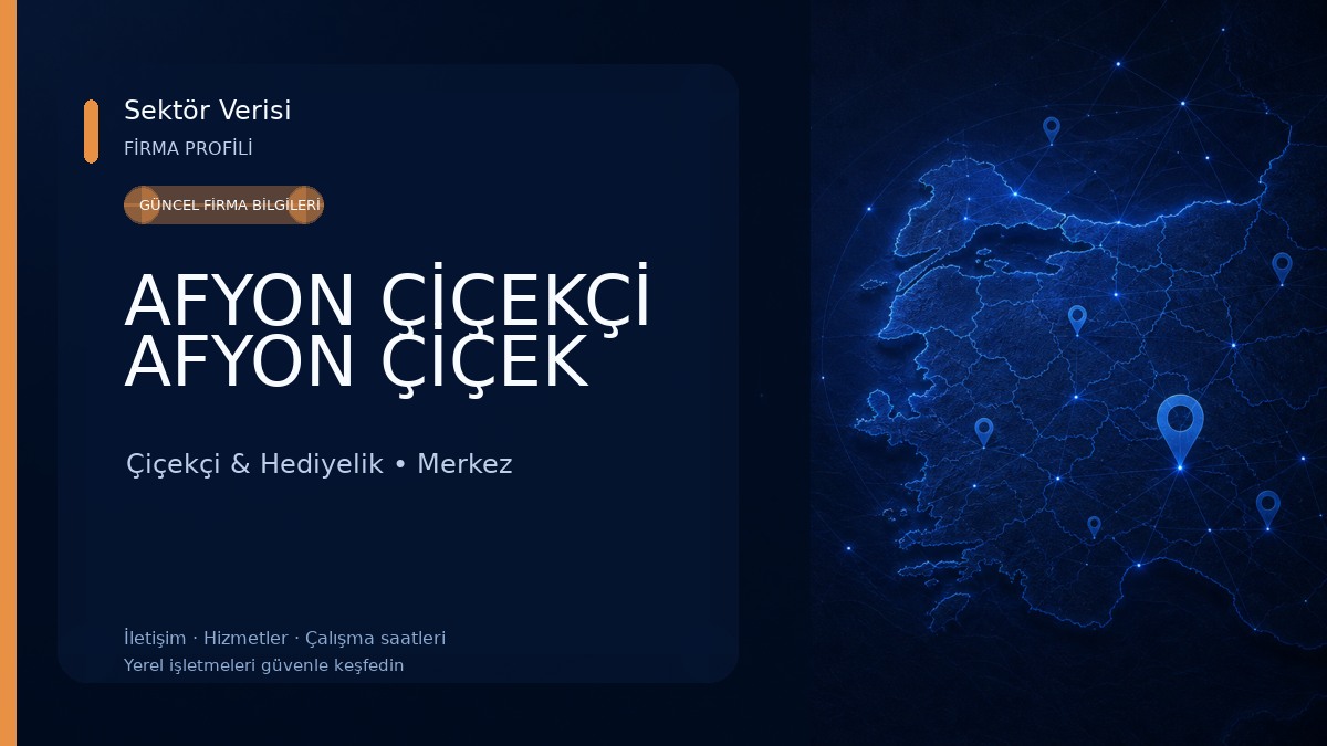 AFYON ÇİÇEKÇİ AFYON ÇİÇEK 