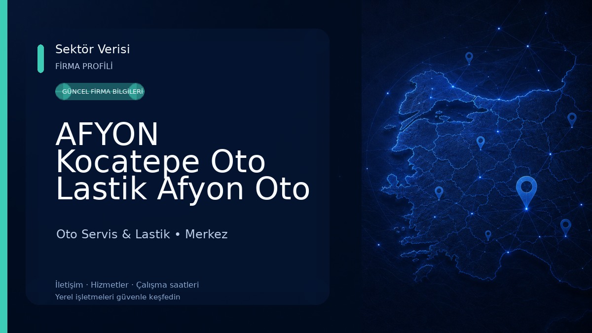 AFYON Kocatepe Oto Lastik Afyon Oto Lastik Oto Servis & Lastik