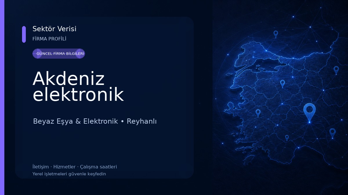 Akdeniz elektronik Beyaz Eşya & Elektronik