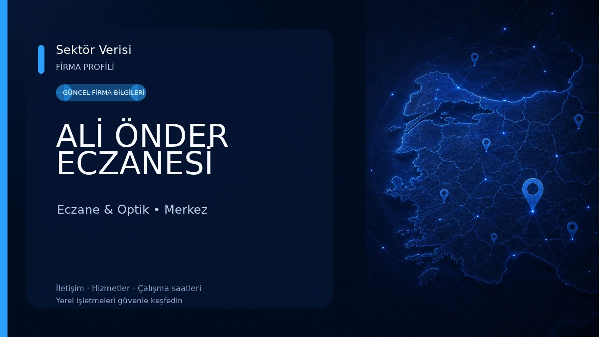 ALİ ÖNDER ECZANESİ Eczane & Optik