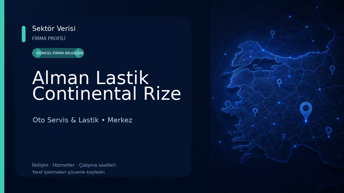 Alman Lastik Continental Rize Oto Servis & Lastik