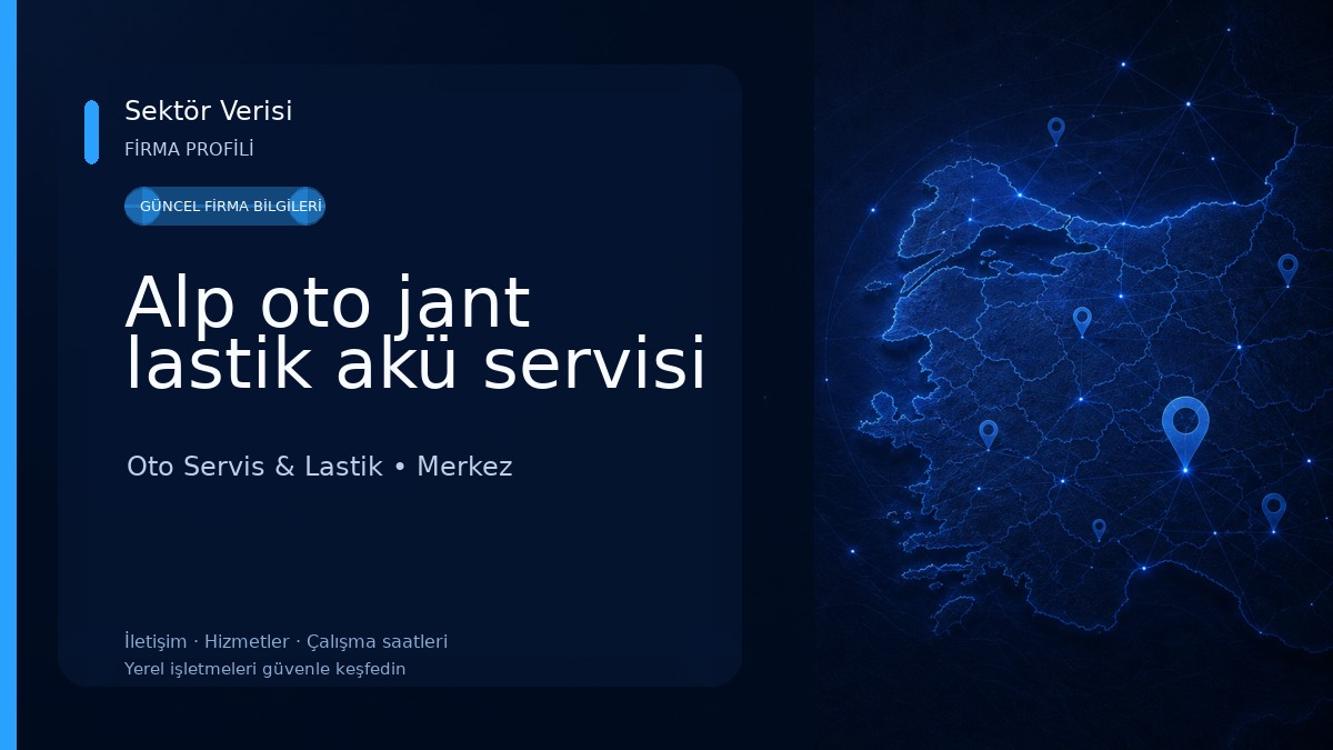 Alp oto jant lastik akü servisi 