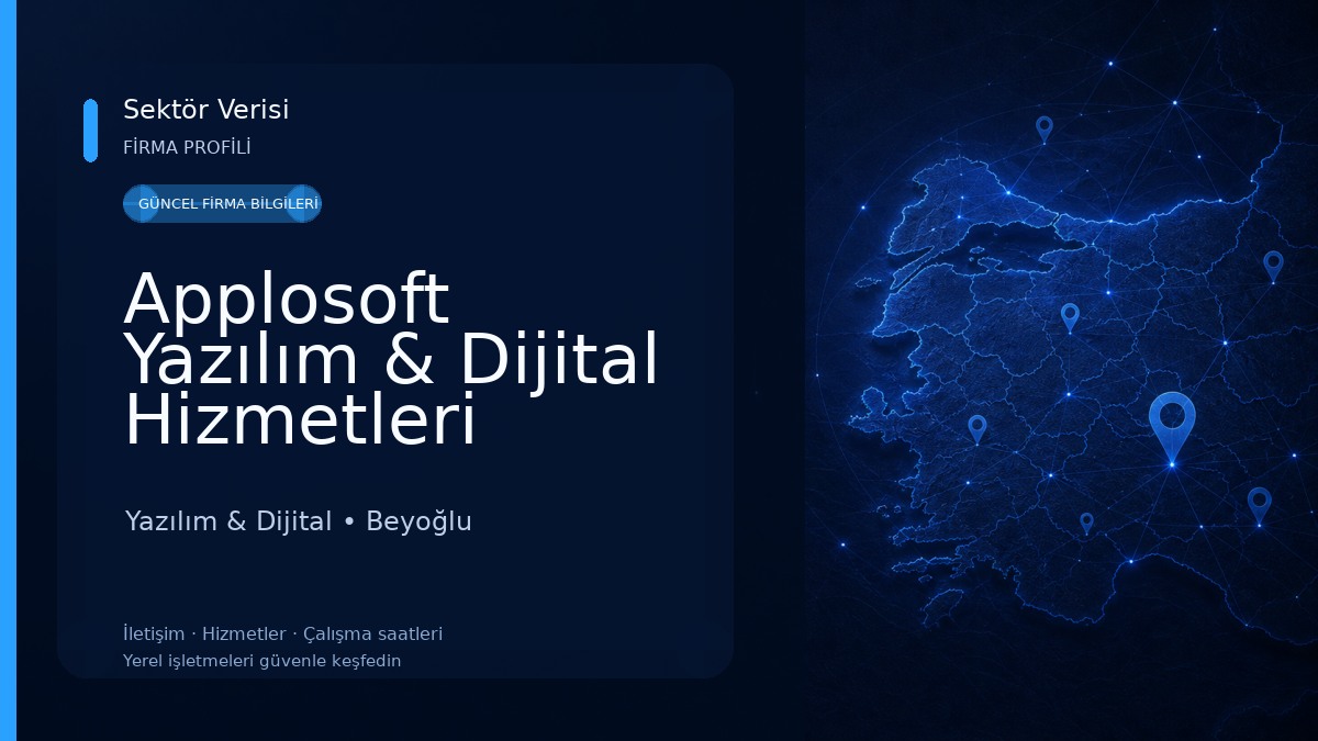 Applosoft Yazılım & Dijital Hizmetleri Yazılım & Dijital