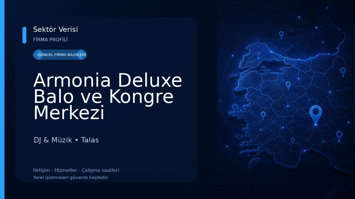 Armonia Deluxe Balo ve Kongre Merkezi DJ & Müzik