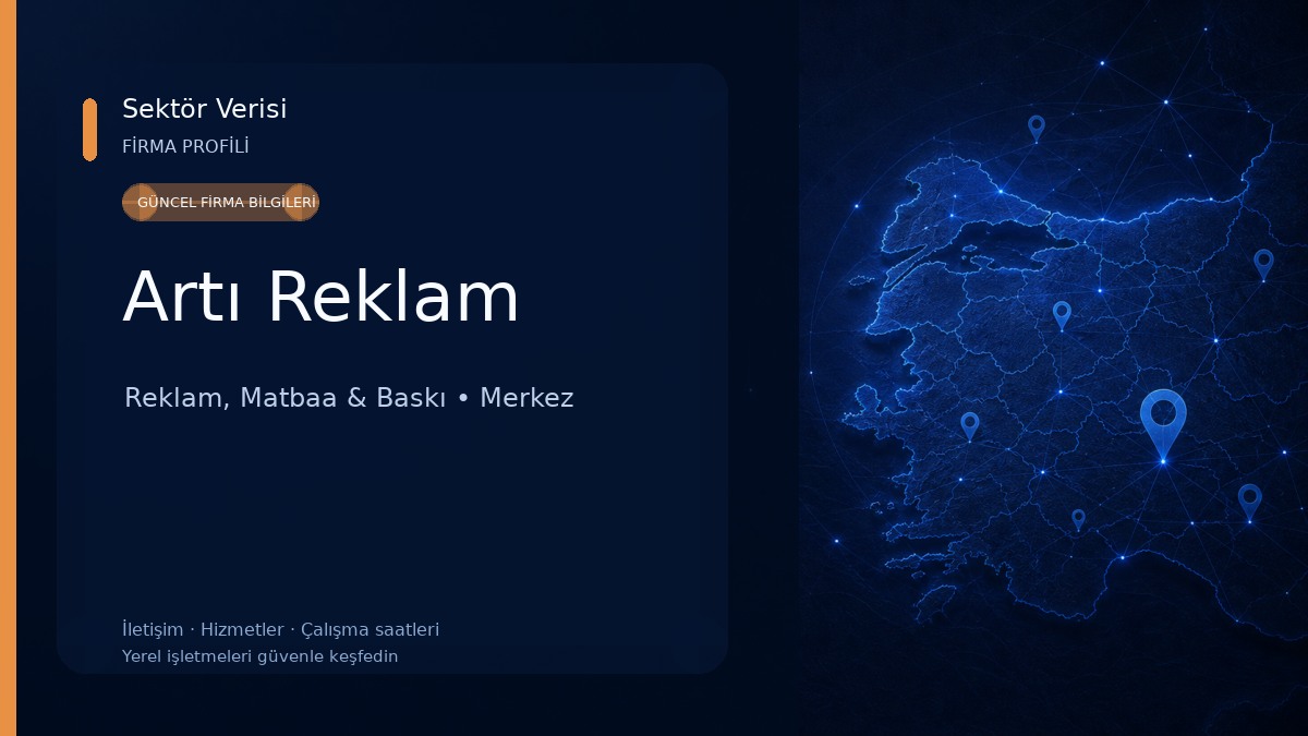 Artı Reklam Reklam, Matbaa & Baskı