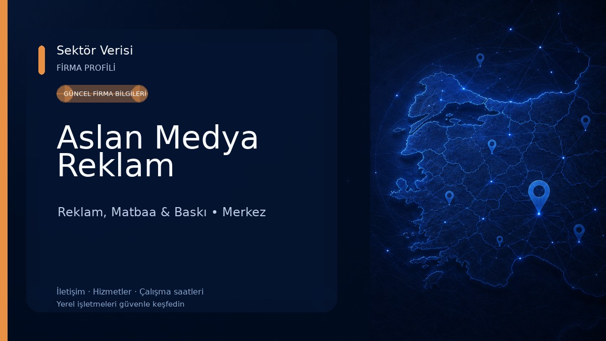 Aslan Medya Reklam Reklam, Matbaa & Baskı