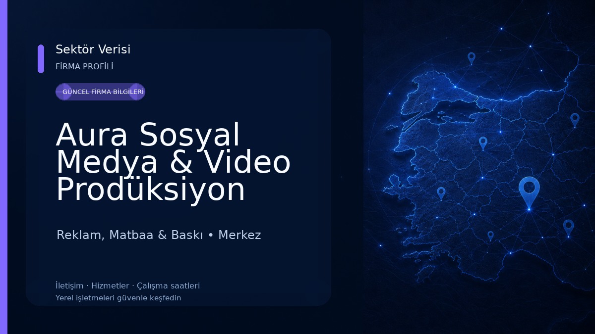 Aura Sosyal Medya & Video Prodüksiyon Reklam, Matbaa & Baskı