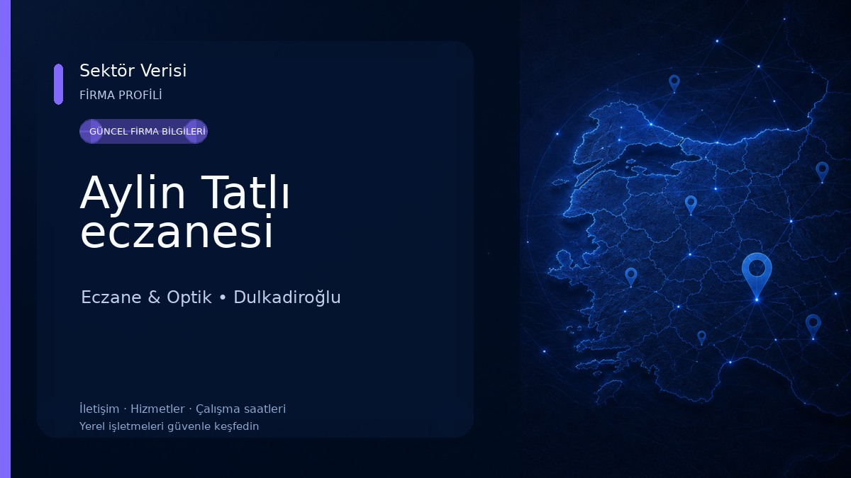 Aylin Tatlı eczanesi 