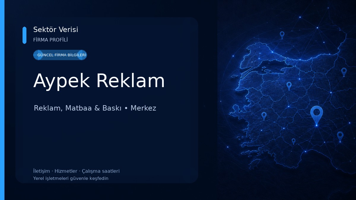 Aypek Reklam Reklam, Matbaa & Baskı