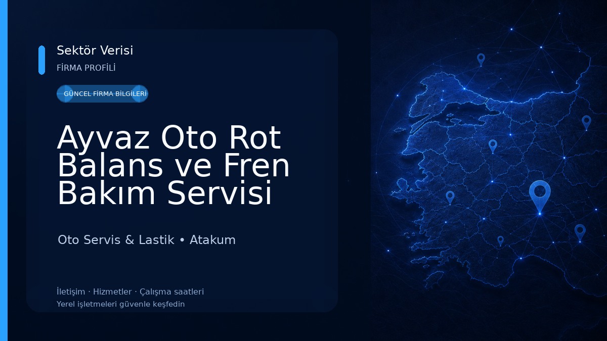 Ayvaz Oto Rot Balans ve Fren Bakım Servisi Oto Servis & Lastik