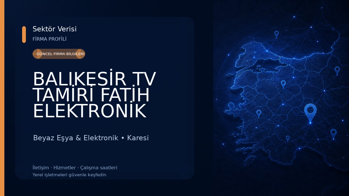 BALIKESİR TV TAMİRİ FATİH ELEKTRONİK Beyaz Eşya & Elektronik