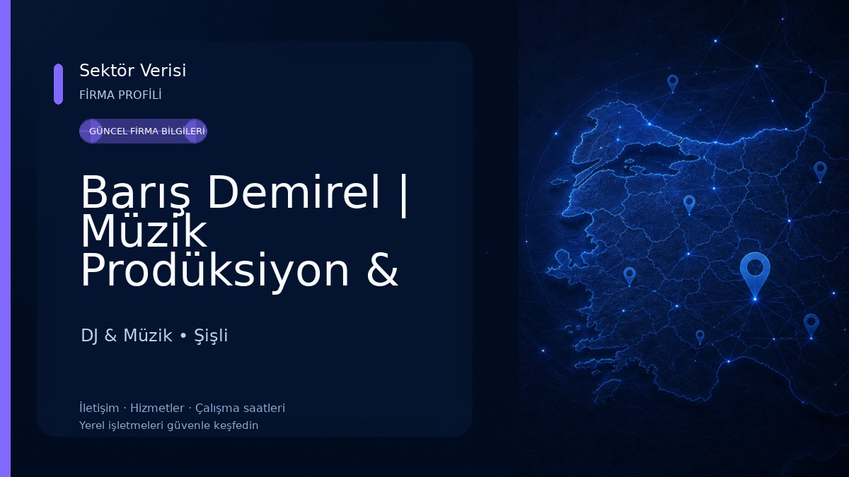 Barış Demirel | Müzik Prodüksiyon & Dağıtım DJ & Müzik