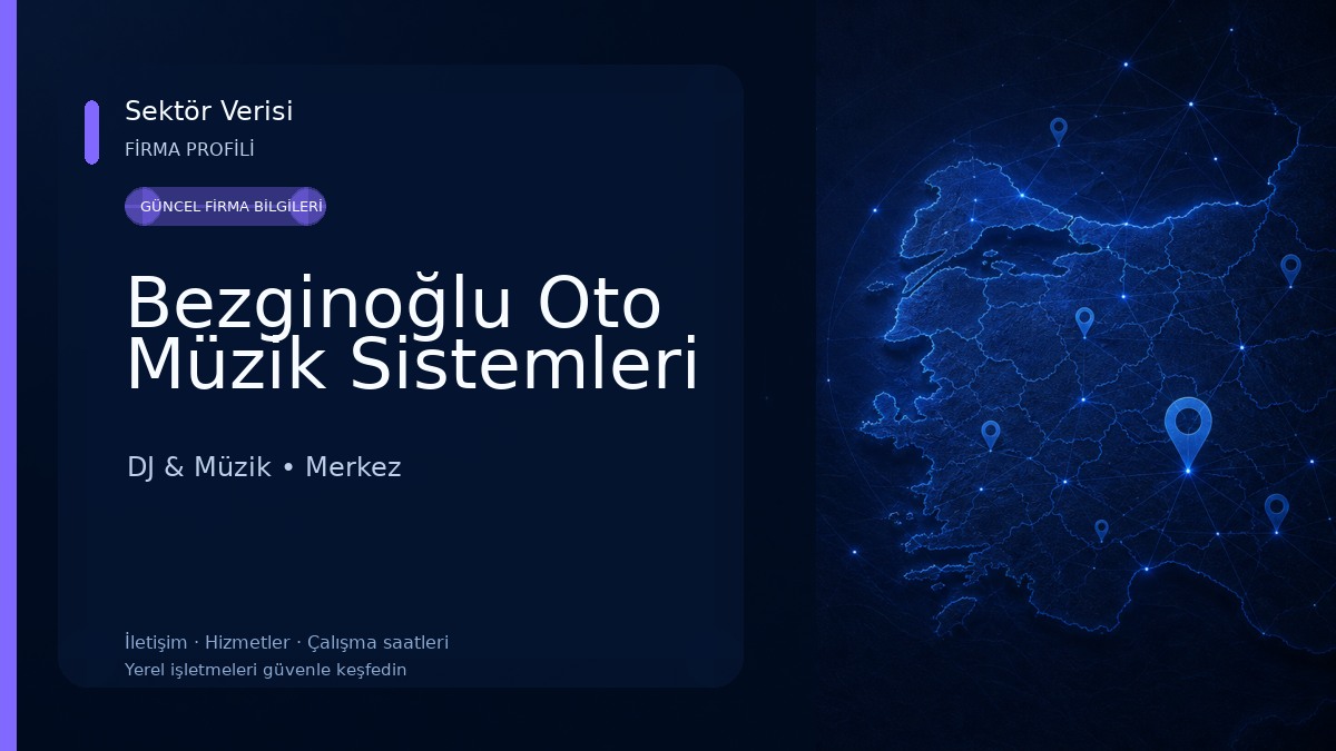 Bezginoğlu Oto Müzik Sistemleri DJ & Müzik