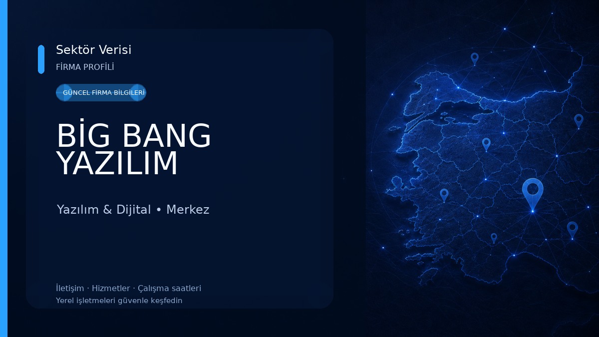 BİG BANG YAZILIM Yazılım & Dijital