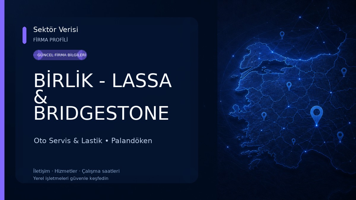 BİRLİK - LASSA & BRIDGESTONE & VARTA DOĞU ANADOLU BÖLGE TOPTANCI BAYİ Oto Servis & Lastik
