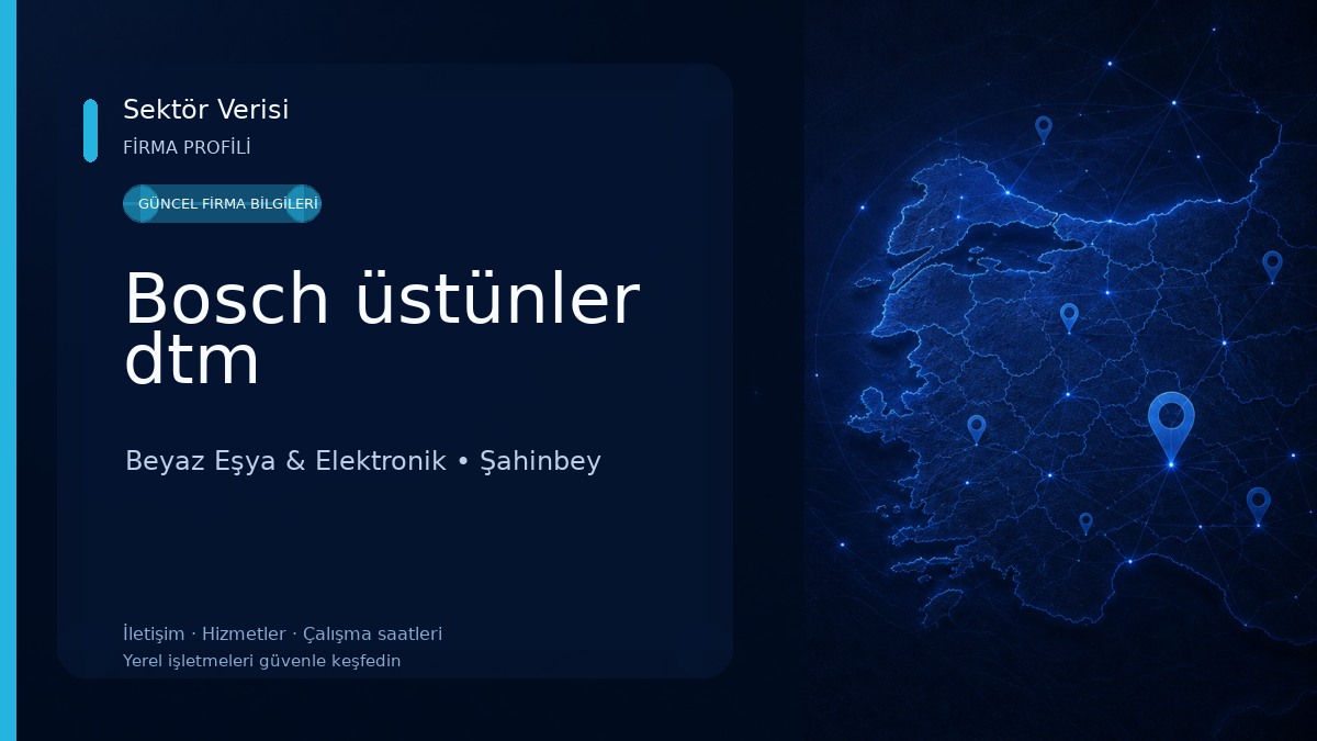 Bosch üstünler dtm Beyaz Eşya & Elektronik