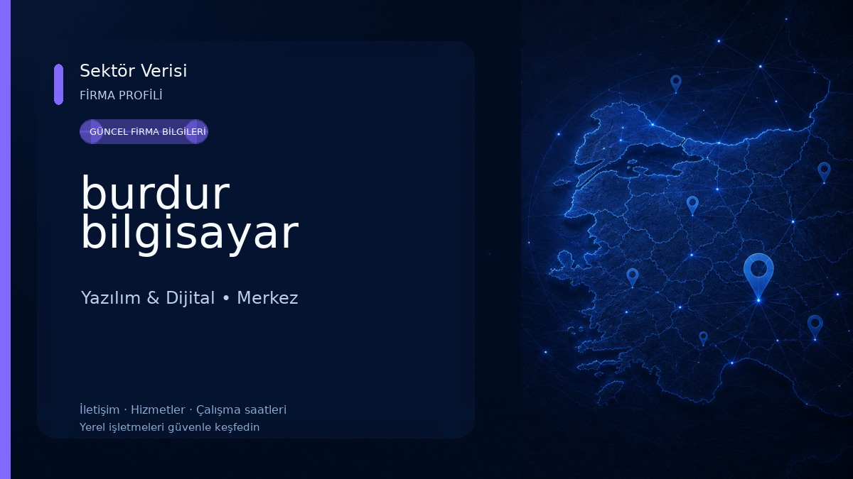 burdur bilgisayar Yazılım & Dijital