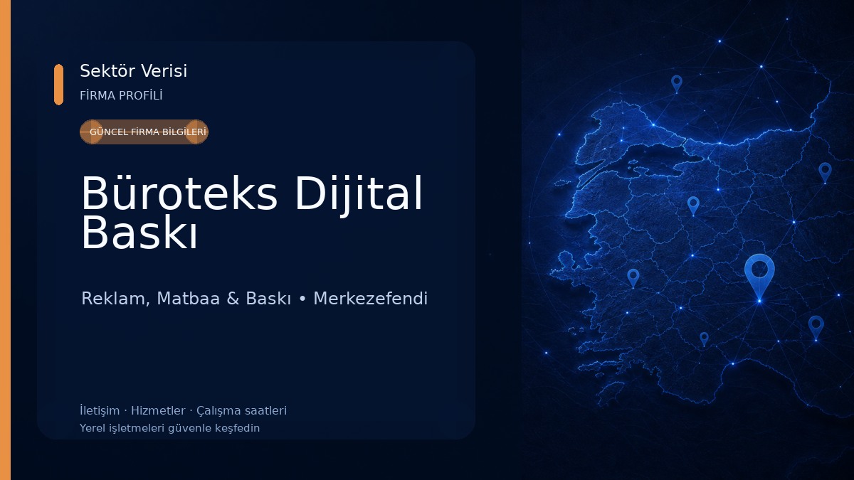 Büroteks Dijital Baskı Reklam, Matbaa & Baskı