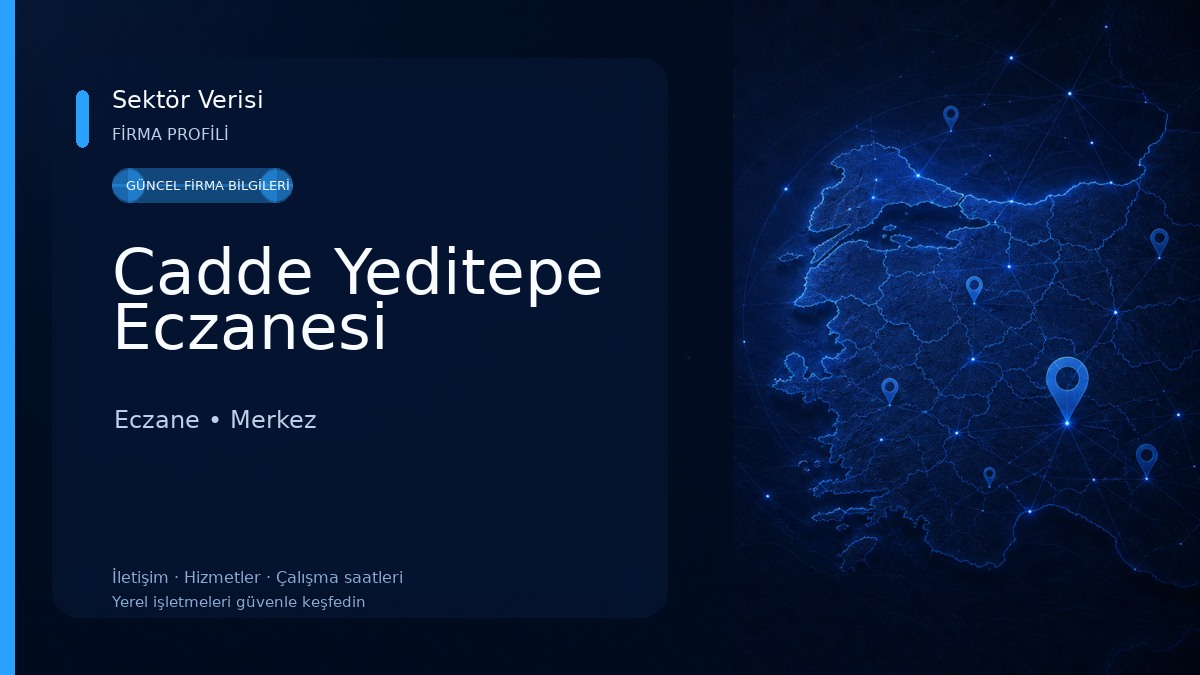 Cadde Yeditepe Eczanesi Eczane
