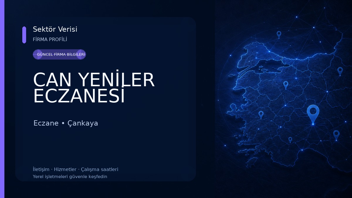 CAN YENİLER ECZANESİ 