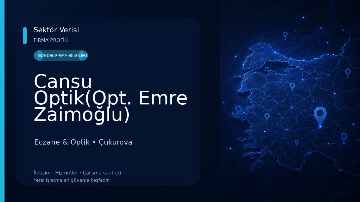 Cansu Optik(Opt. Emre Zaimoğlu) Eczane & Optik