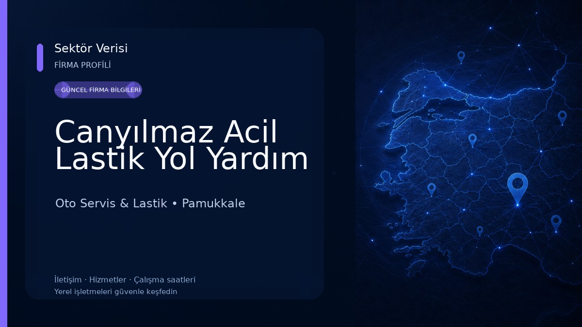 Canyılmaz Acil Lastik Yol Yardım 