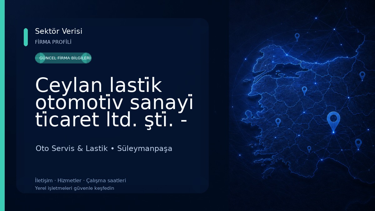 Ceylan lasti̇k otomoti̇v sanayi̇ ti̇caret ltd. şti̇. - euromaster Oto Servis & Lastik