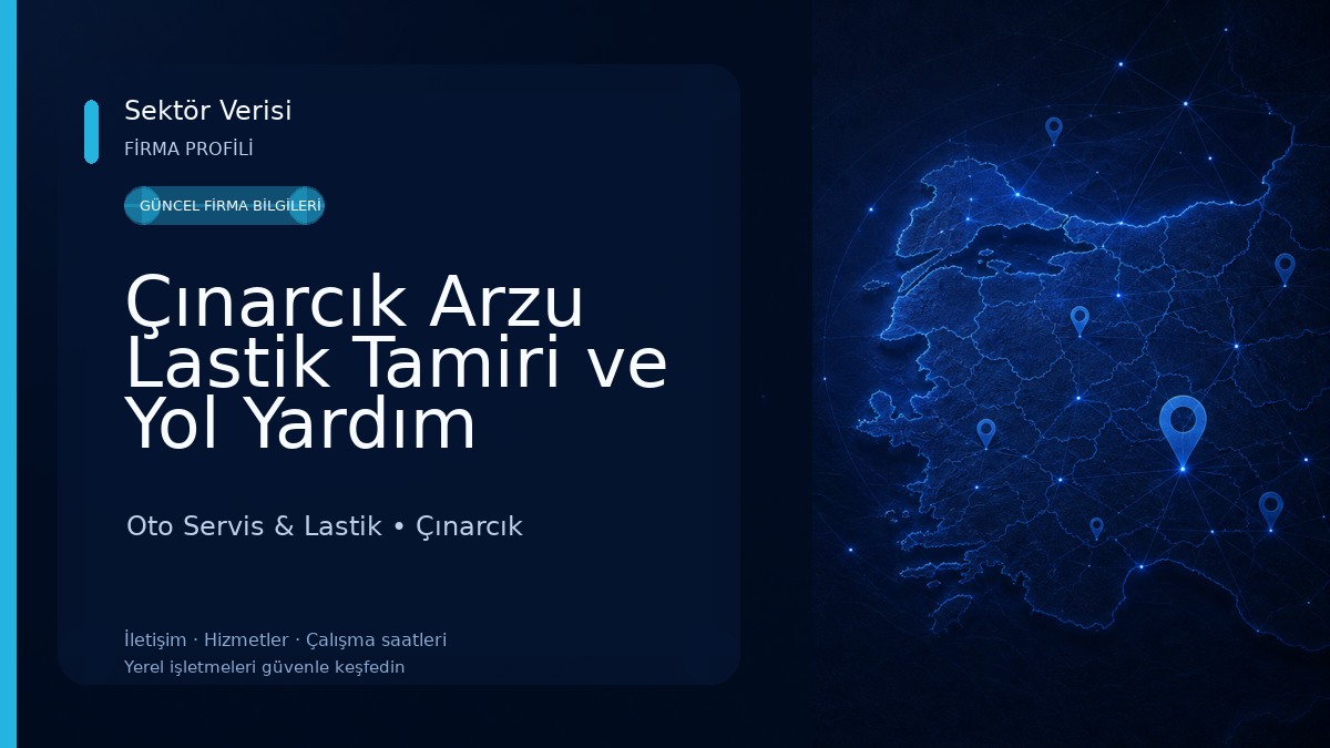 Çınarcık Arzu Lastik Tamiri ve Yol Yardım Servisi Oto Servis & Lastik