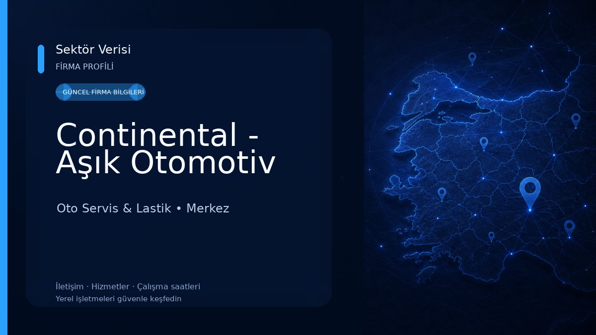 Continental - Aşık Otomotiv Oto Servis & Lastik