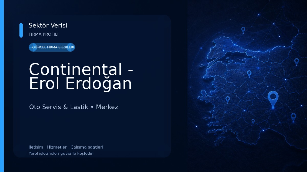 Continental - Erol Erdoğan Oto Servis & Lastik