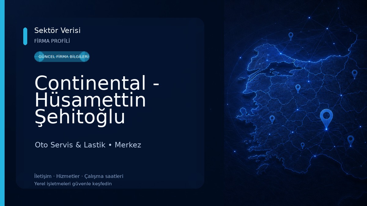Continental - Hüsamettin Şehitoğlu Oto Servis & Lastik