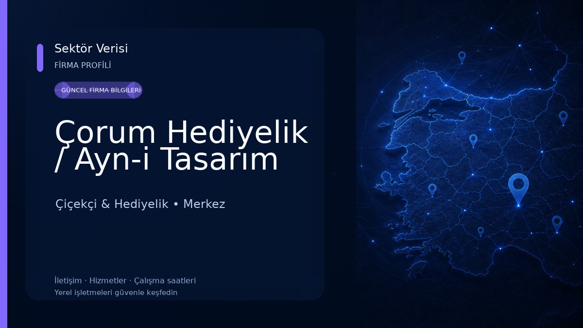 Çorum Hediyelik / Ayn-i Tasarım 