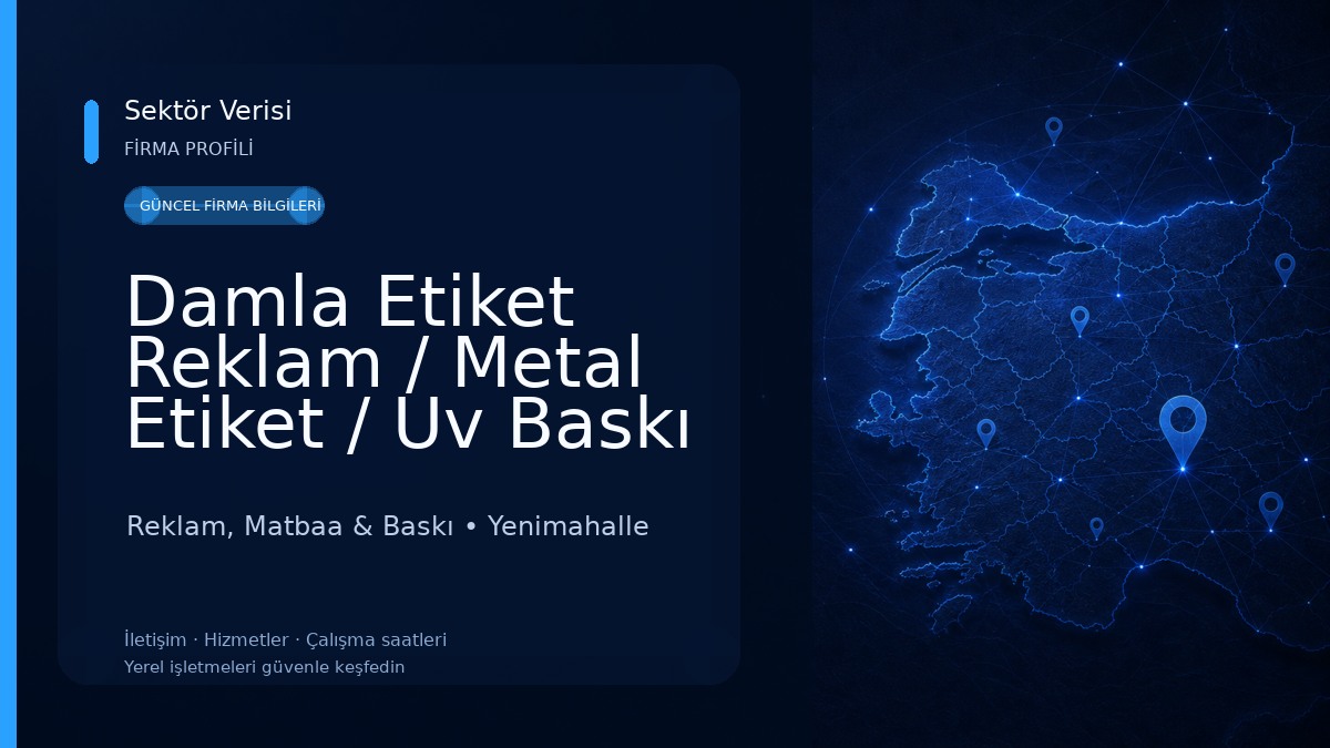 Damla Etiket Reklam / Metal Etiket / Uv Baskı / Lazer Markalama / Dijital Baskı /Lazer Kesim Reklam, Matbaa & Baskı