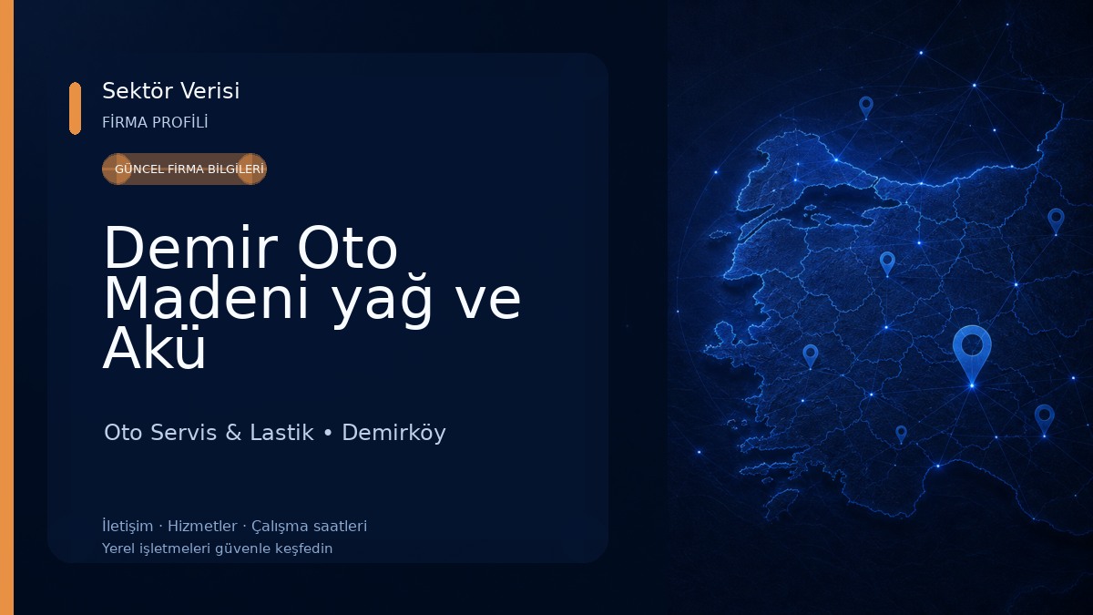 Demir Oto Madeni yağ ve Akü Oto Servis & Lastik
