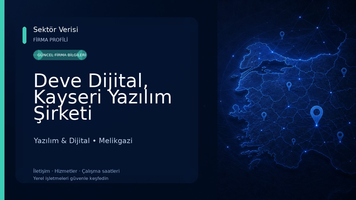 Deve Dijital, Kayseri Yazılım Şirketi Yazılım & Dijital