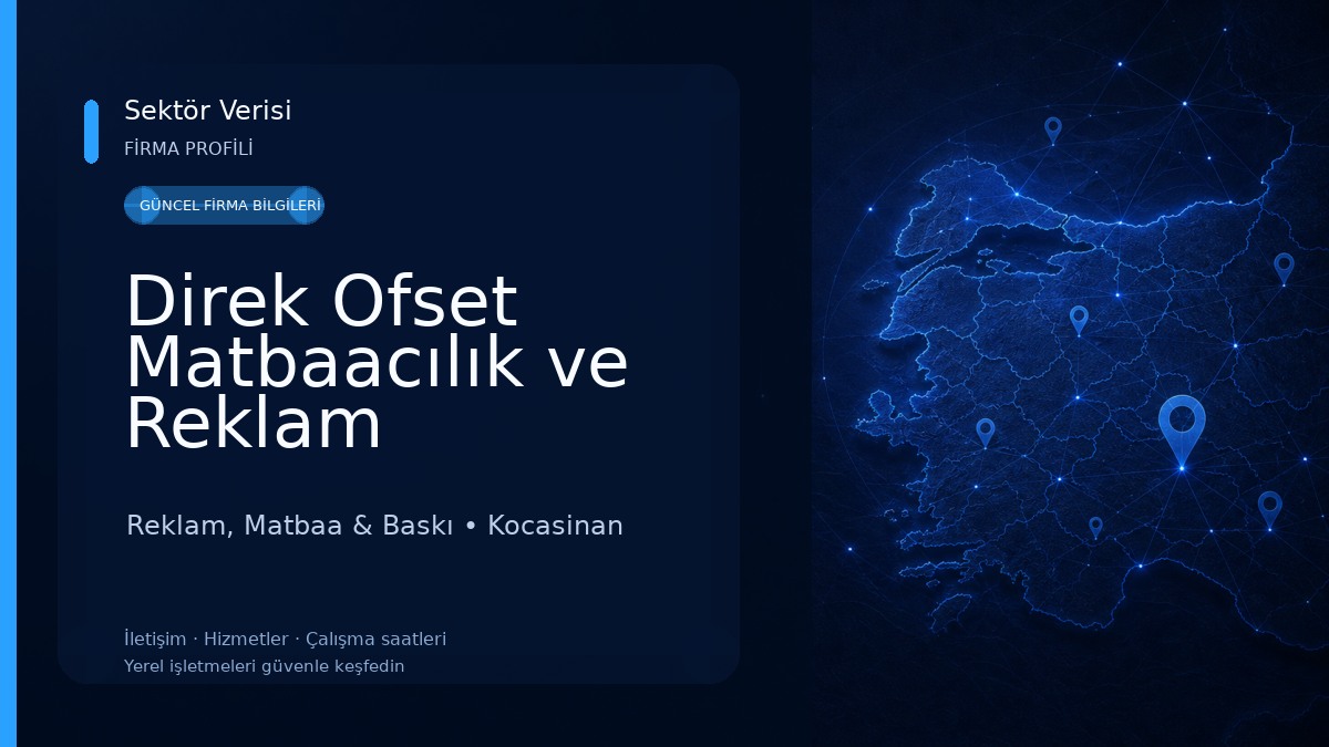 Direk Ofset Matbaacılık ve Reklam Hizmetleri 