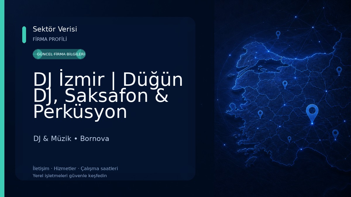 DJ İzmir | Düğün DJ, Saksafon & Perküsyon Performansı 