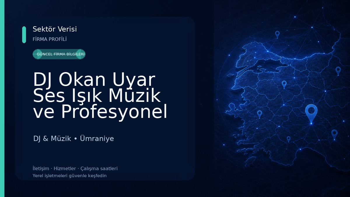DJ Okan Uyar Ses Işık Müzik ve Profesyonel Dj Organizasyon Hizmetleri DJ & Müzik