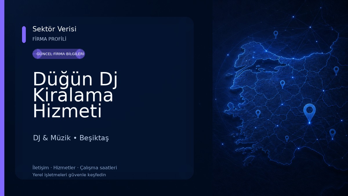 Düğün Dj Kiralama Hizmeti DJ & Müzik