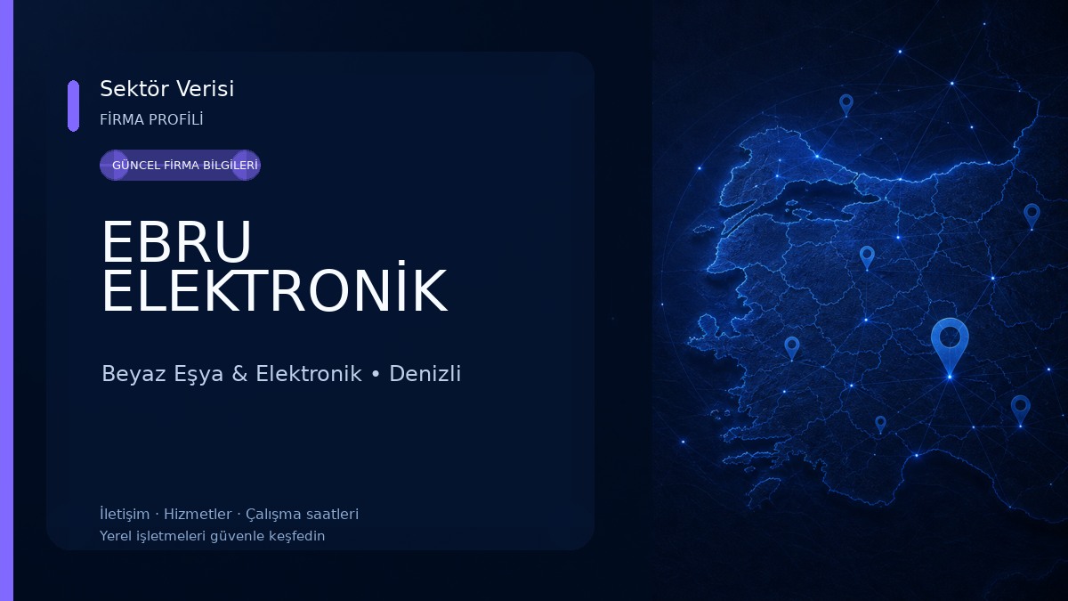 EBRU ELEKTRONİK Beyaz Eşya & Elektronik