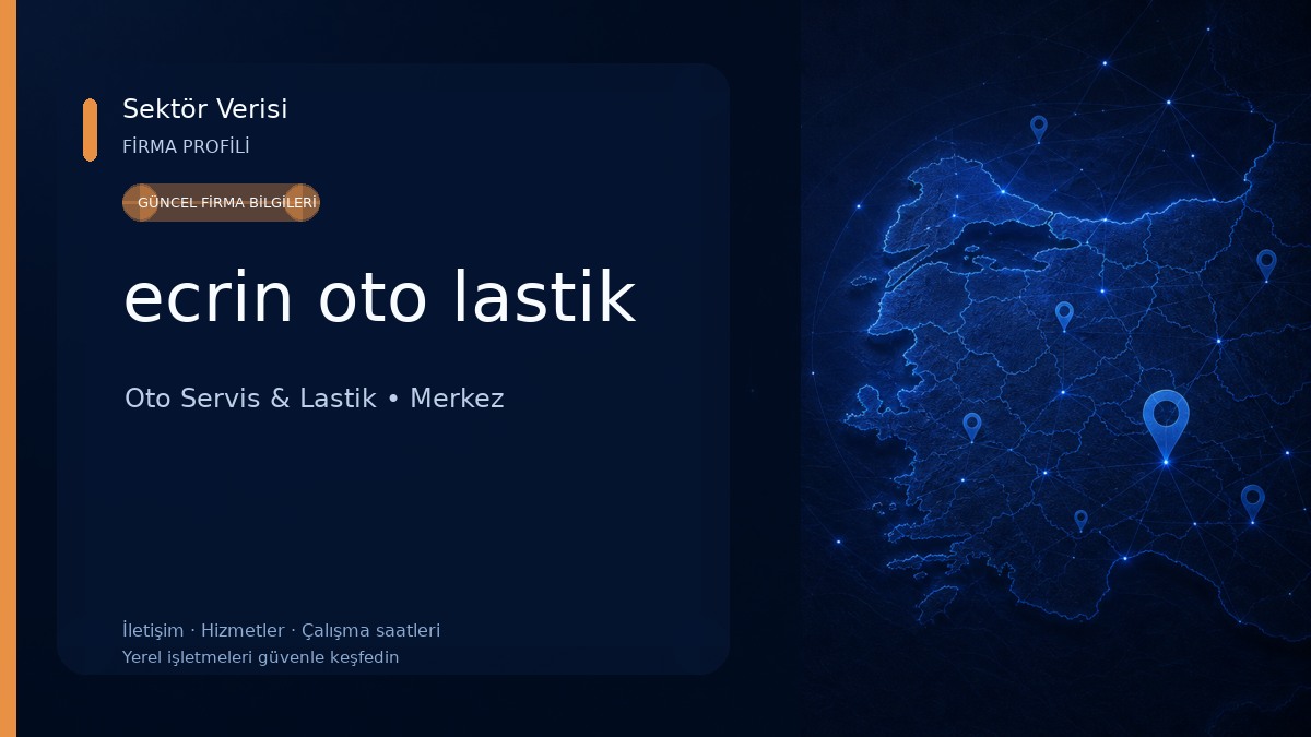 ecrin oto lastik Oto Servis & Lastik