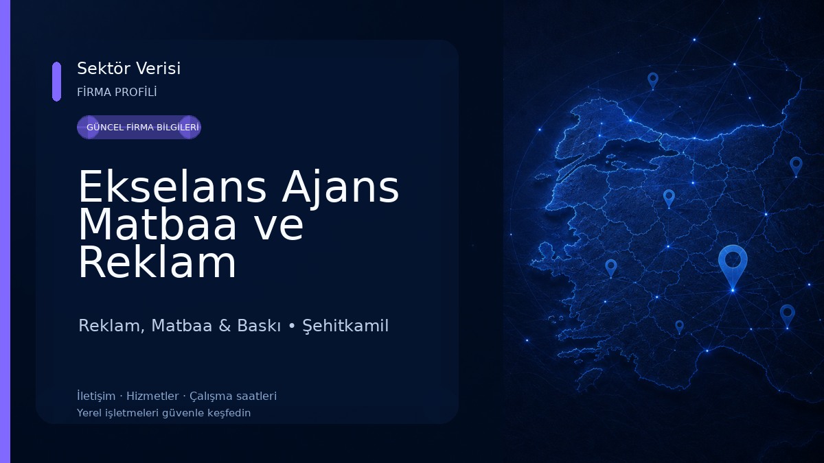 Ekselans Ajans Matbaa ve Reklam Hizmetleri Reklam, Matbaa & Baskı