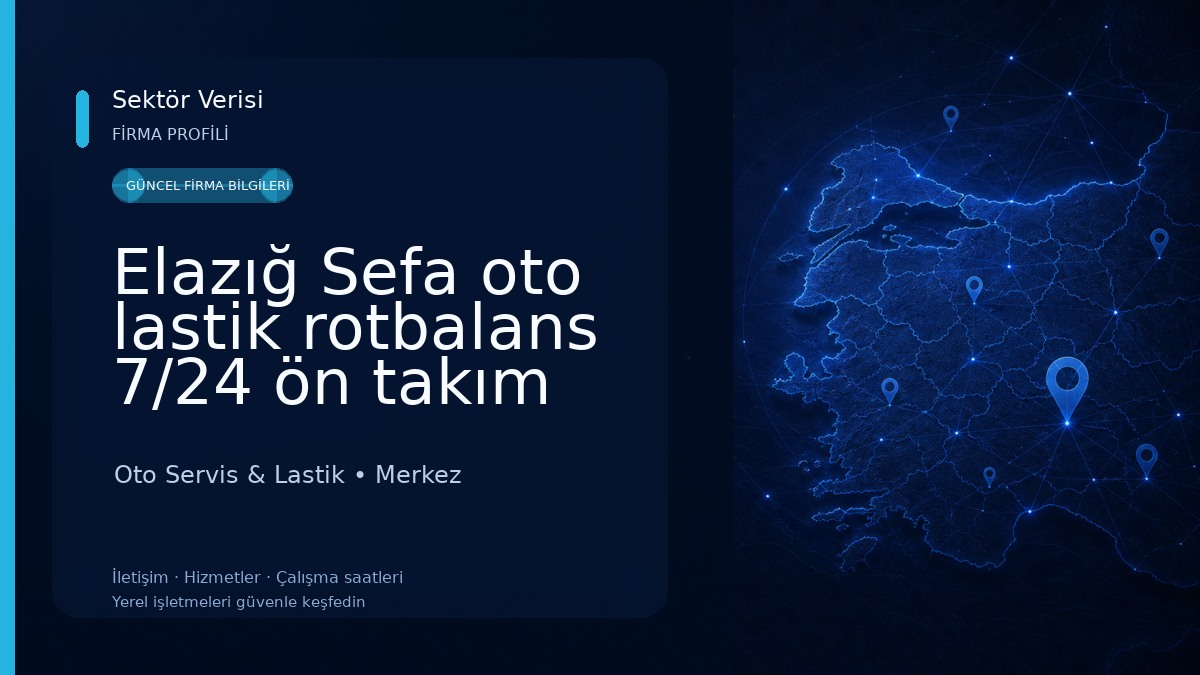 Elazığ Sefa oto lastik rotbalans 7/24 ön takım tamiri yapılır balata değişimi yapılır Oto Servis & Lastik