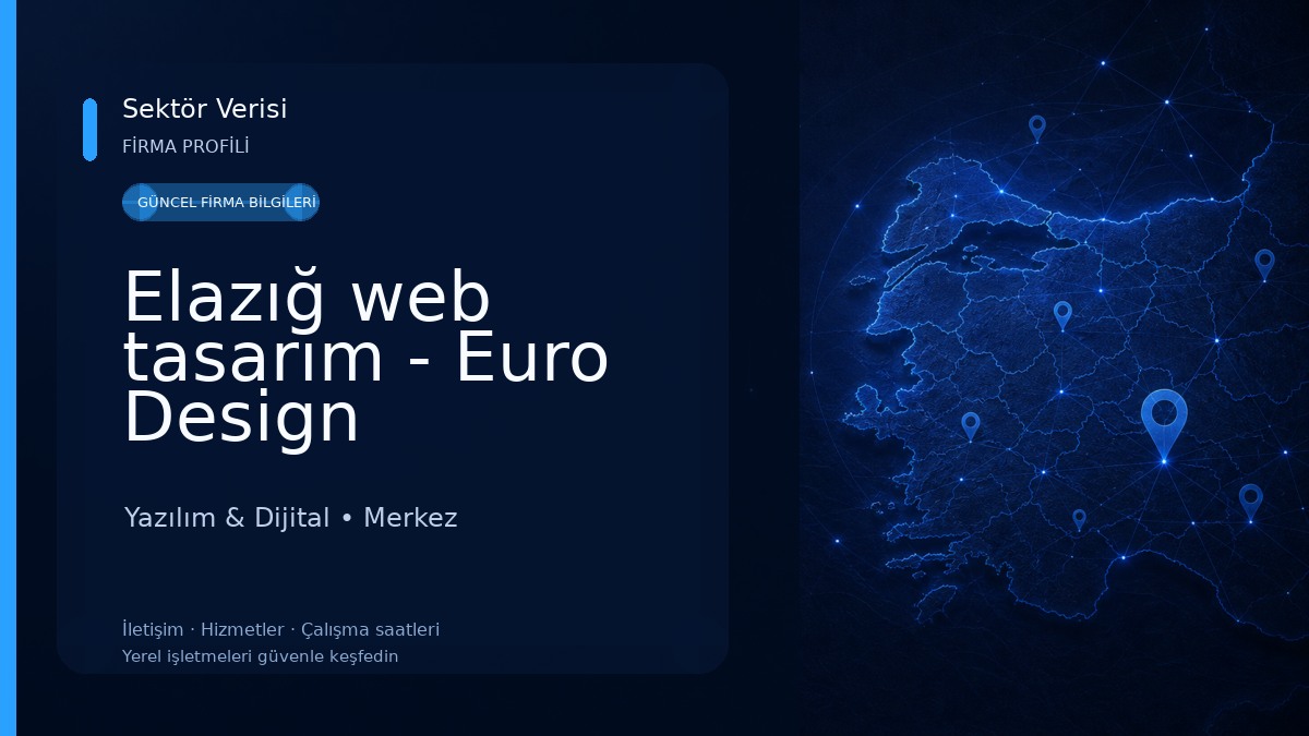 Elazığ web tasarım - Euro Design 
