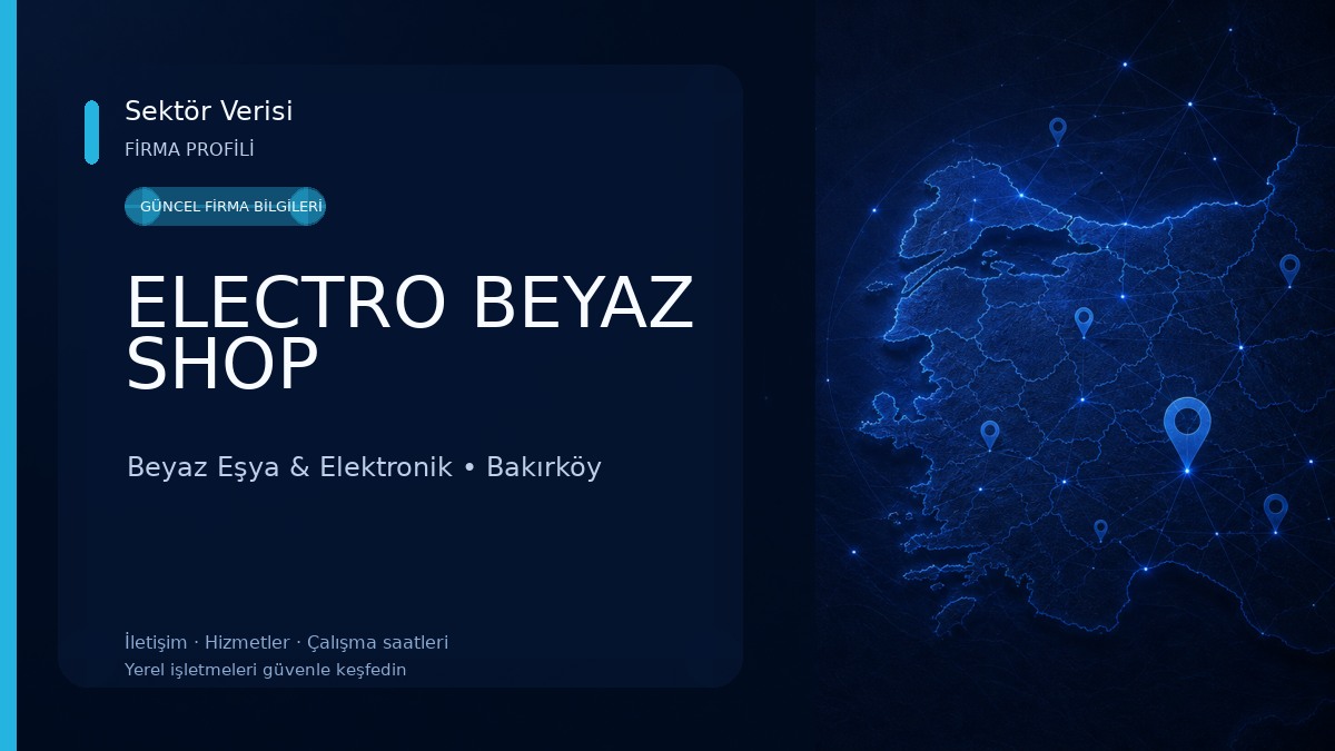 ELECTRO BEYAZ SHOP Beyaz Eşya & Elektronik