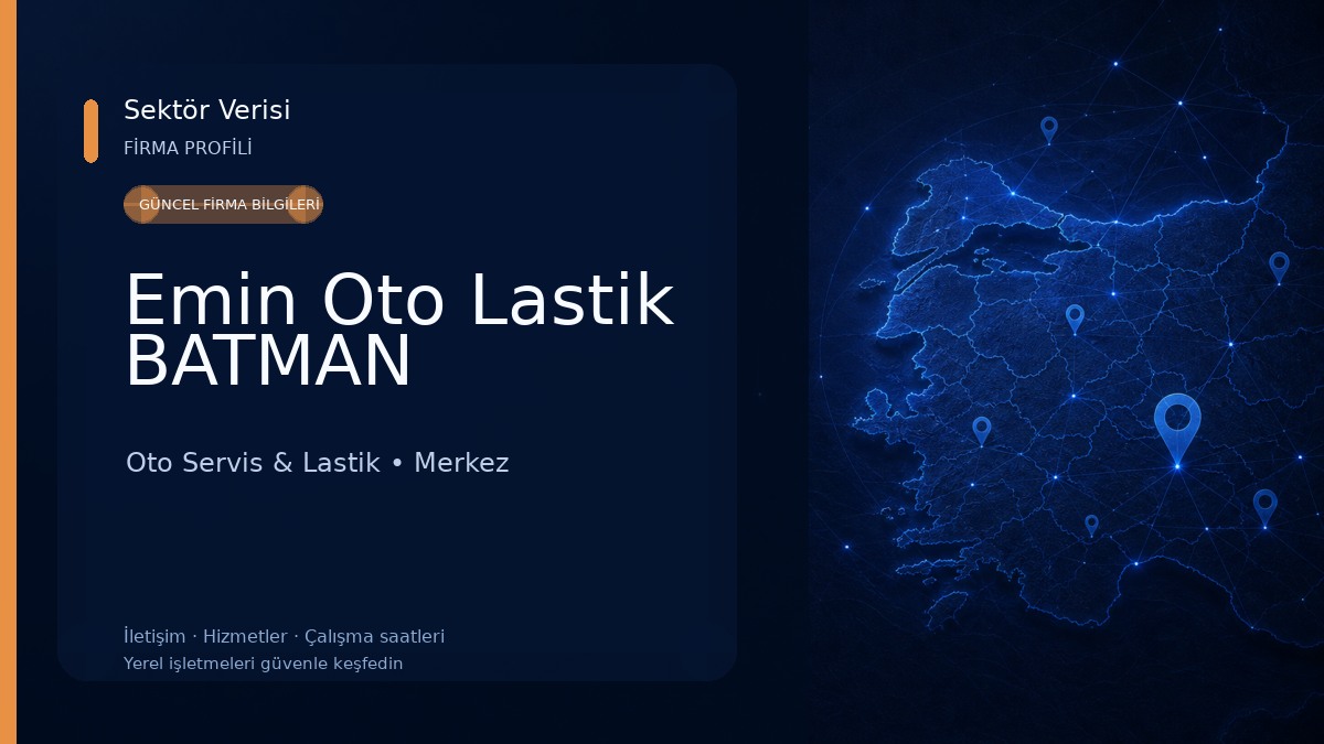 Emin Oto Lastik BATMAN Oto Servis & Lastik