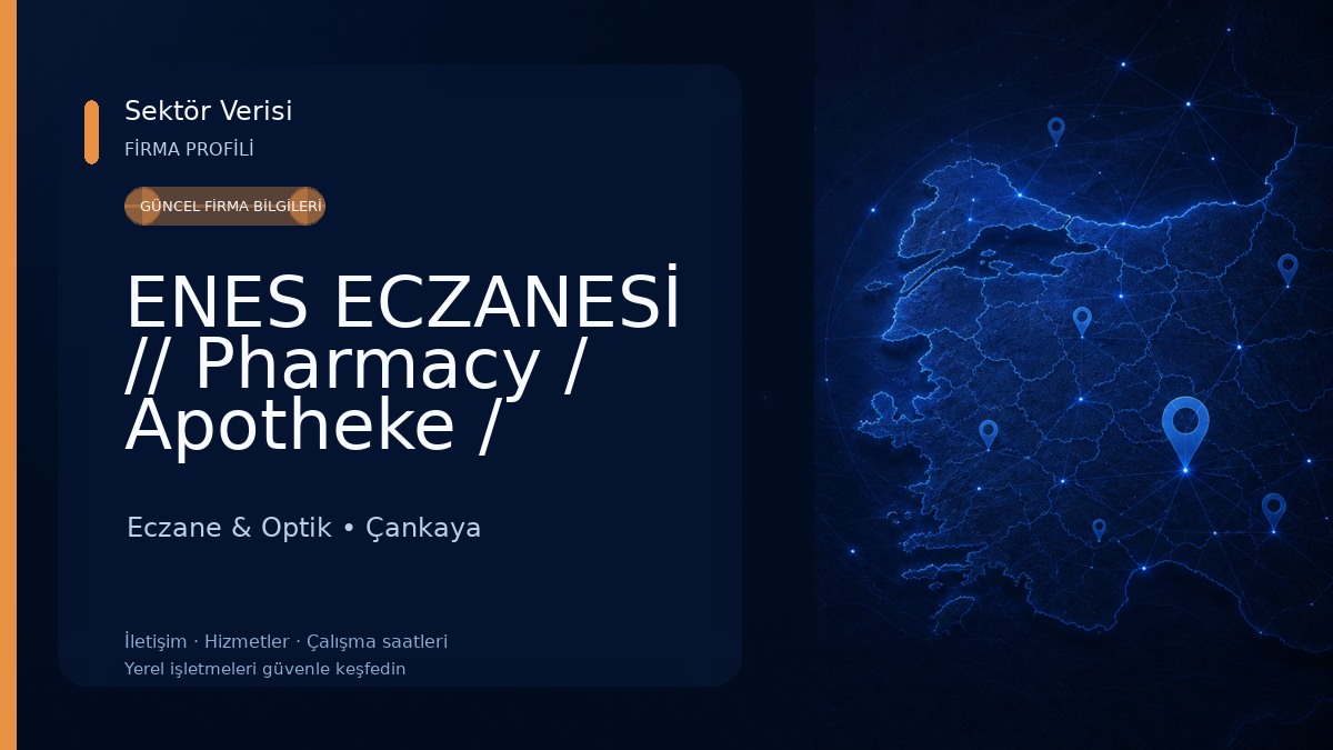 ENES ECZANESİ // Pharmacy / Apotheke / аптека/ صيدلية Eczane & Optik